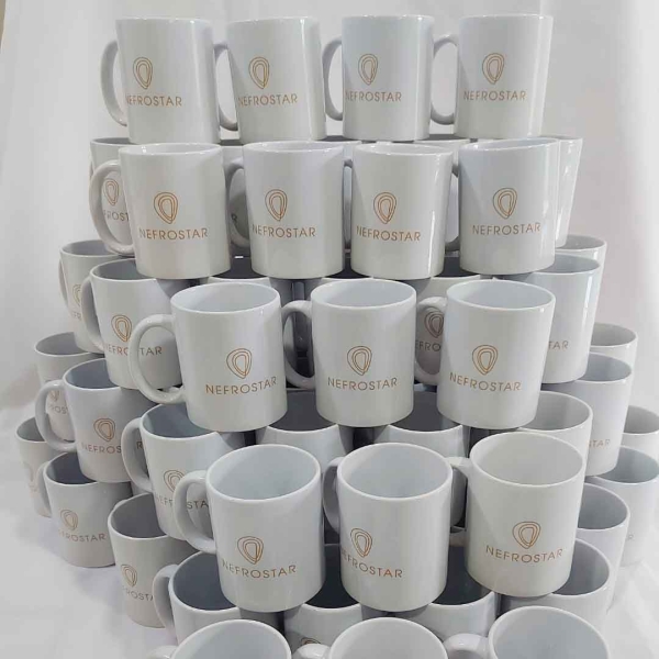 36 Canecas Brancas com sua Logo - Image 2